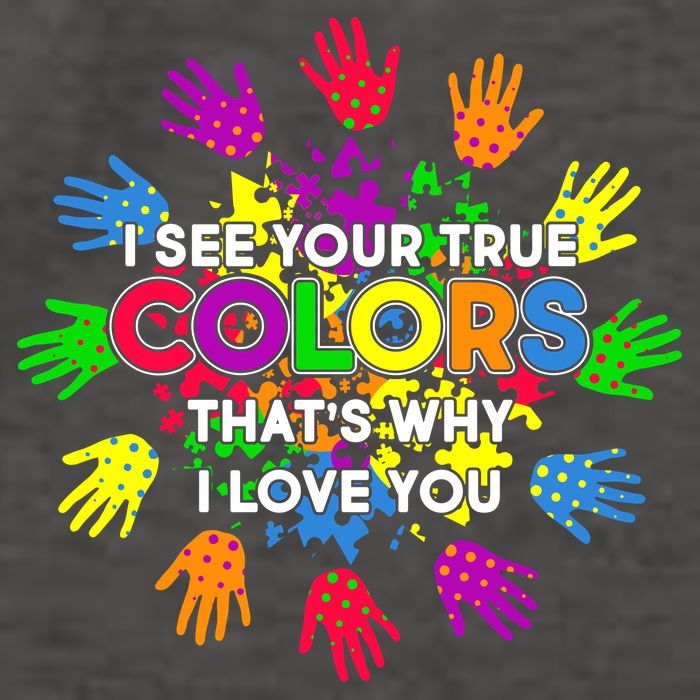 I See Your True Colors Autism Vector Backpack