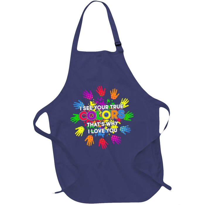 I See Your True Colors Autism Apron