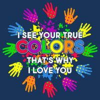 I See Your True Colors Autism Apron