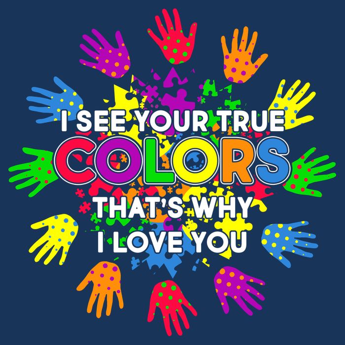 I See Your True Colors Autism Cooling Performance Long Sleeve Crew