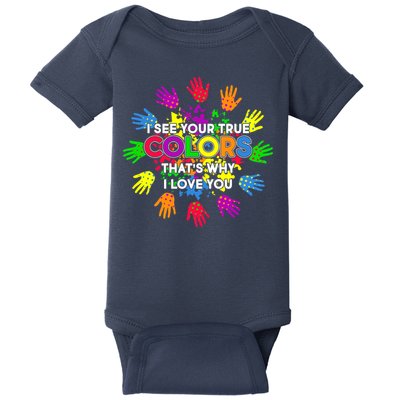 I See Your True Colors Autism Baby Bodysuit
