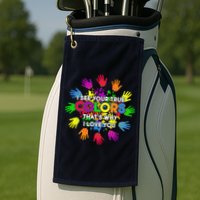 I See Your True Colors Autism Golf Towel