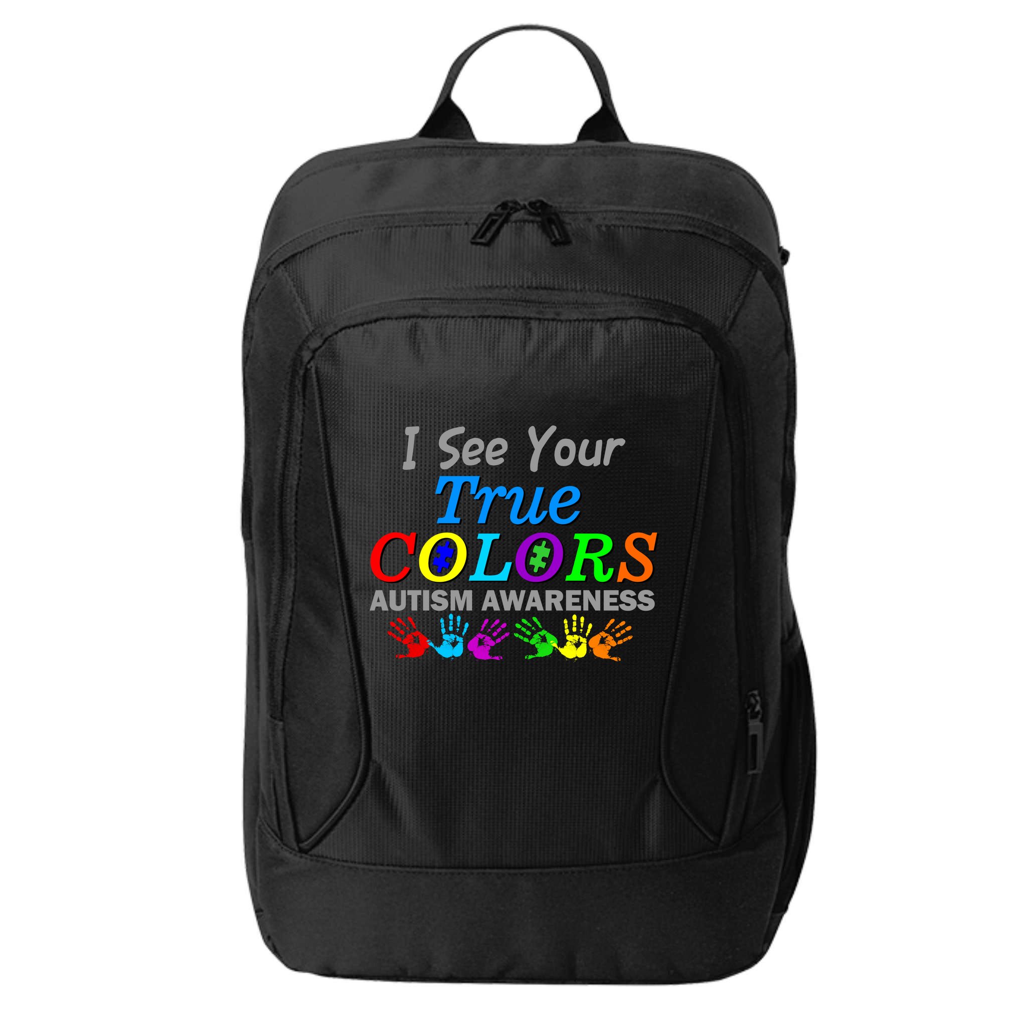I See Your True Colors Autism Awareness City Backpack