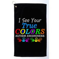 I See Your True Colors Autism Awareness Golf Towel