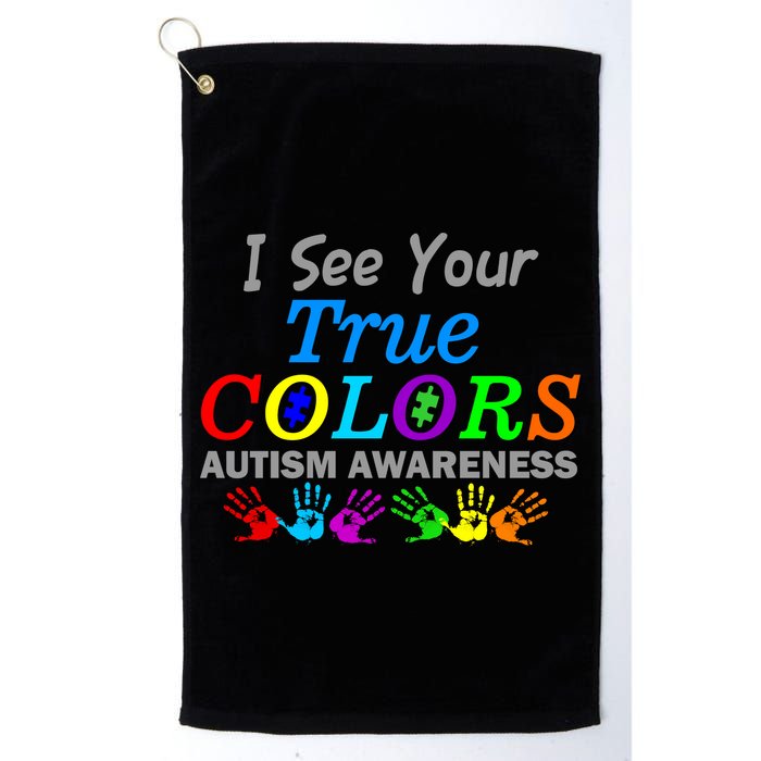 I See Your True Colors Autism Awareness Golf Towel