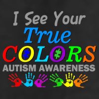 I See Your True Colors Autism Awareness Golf Towel