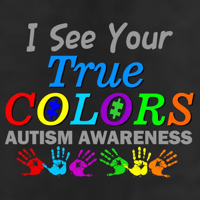I See Your True Colors Autism Awareness Golf Towel