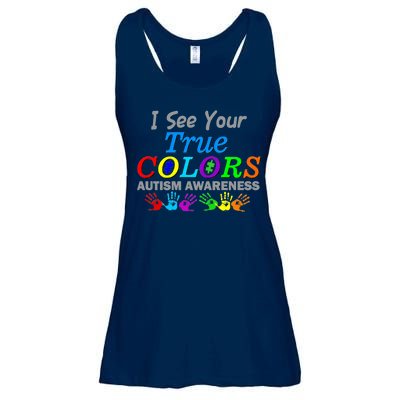 I See Your True Colors Autism Awareness Ladies Essential Flowy Tank