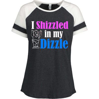 I Shizzled In My Dizzle Enza Ladies Jersey Colorblock Tee