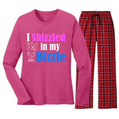 I Shizzled In My Dizzle Women's Long Sleeve Flannel Pajama Set 