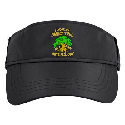 I Shook My Family Tree A Bunch of Nuts Fell Out Adult Drive Performance Visor