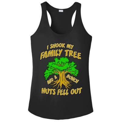 I Shook My Family Tree A Bunch of Nuts Fell Out Ladies PosiCharge Competitor Racerback Tank