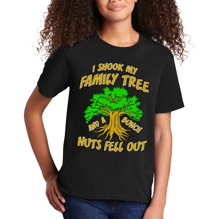 I Shook My Family Tree A Bunch of Nuts Fell Out Kids T-Shirt