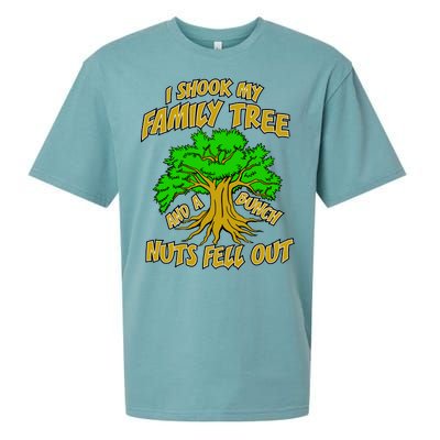 I Shook My Family Tree A Bunch of Nuts Fell Out Sueded Cloud Jersey T-Shirt