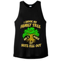 I Shook My Family Tree and a Bunch of Nuts Fell Out Ladies PosiCharge Tri-Blend Wicking Tank