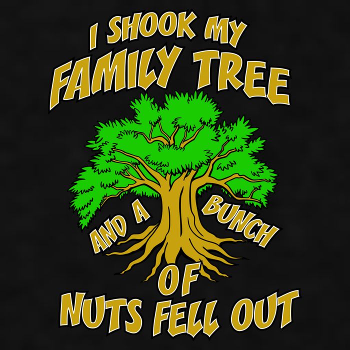 I Shook My Family Tree and a Bunch of Nuts Fell Out Ladies PosiCharge Tri-Blend Wicking Tank