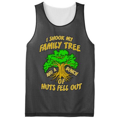 I Shook My Family Tree and a Bunch of Nuts Fell Out Mesh Reversible Basketball Jersey Tank