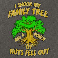 I Shook My Family Tree and a Bunch of Nuts Fell Out Cotton Canvas Backpack