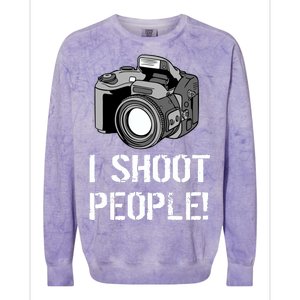 I Shoot People (Camera) Colorblast Crewneck Sweatshirt