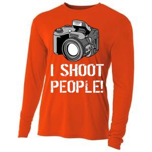 I Shoot People (Camera) Cooling Performance Long Sleeve Crew