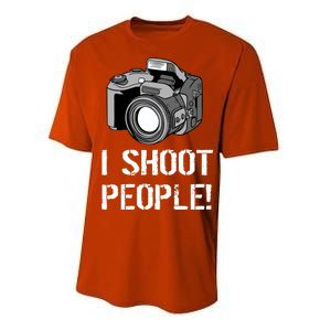 I Shoot People (Camera) Performance Sprint T-Shirt