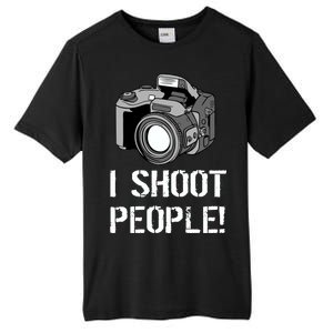 I Shoot People (Camera) Tall Fusion ChromaSoft Performance T-Shirt