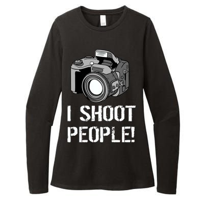 I Shoot People (Camera) Womens CVC Long Sleeve Shirt