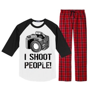 I Shoot People (Camera) Raglan Sleeve Pajama Set