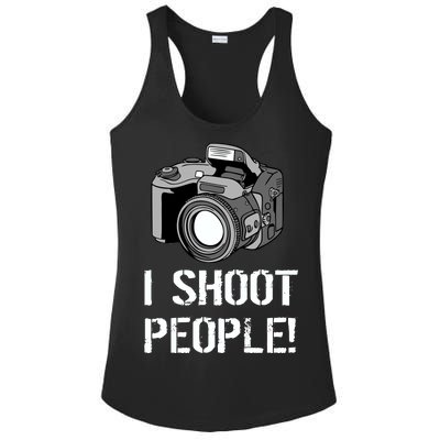 I Shoot People (Camera) Ladies PosiCharge Competitor Racerback Tank