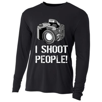 I Shoot People (Camera) Cooling Performance Long Sleeve Crew
