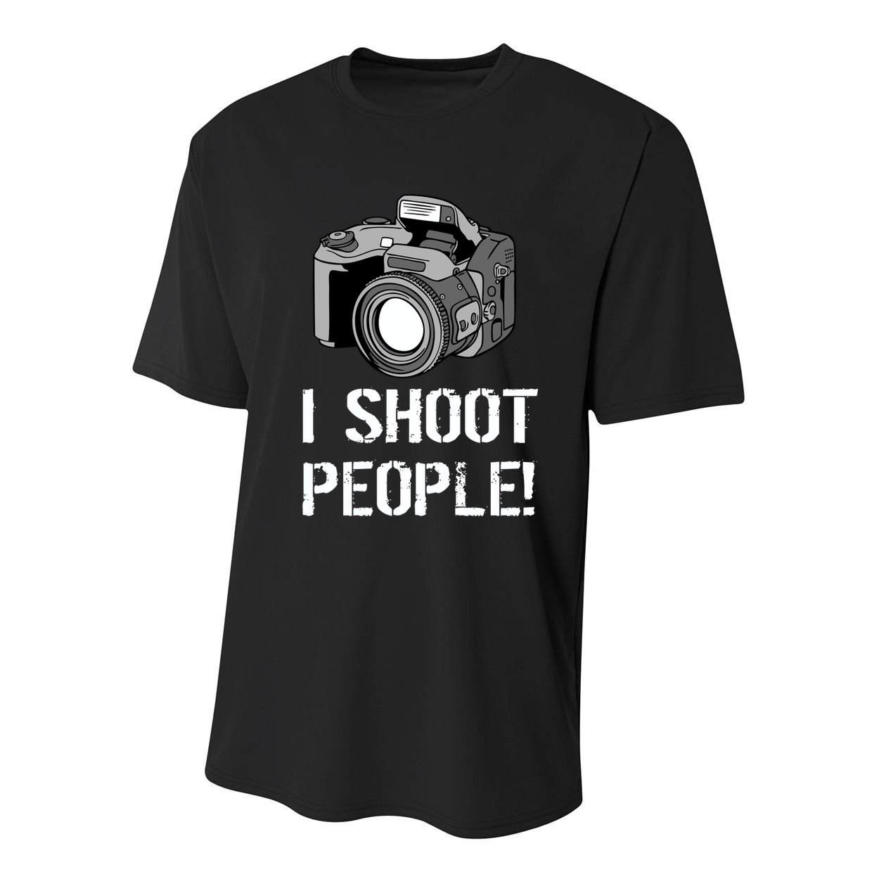 I Shoot People (Camera) Youth Performance Sprint T-Shirt