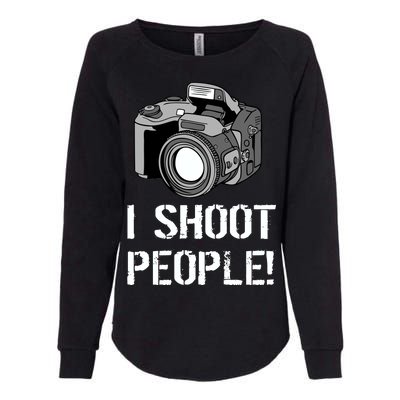 I Shoot People (Camera) Womens California Wash Sweatshirt