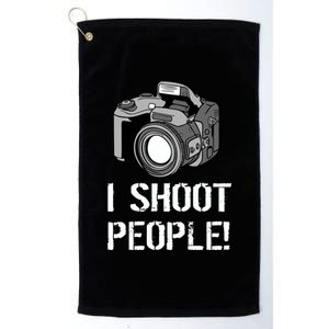 I Shoot People (Camera) Platinum Collection Golf Towel