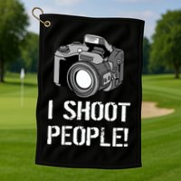 I Shoot People (Camera) Golf Towel
