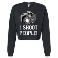 I Shoot People (Camera) Cropped Pullover Crew