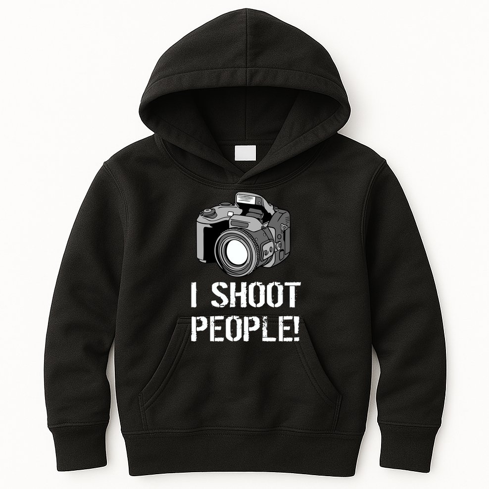 I Shoot People (Camera) Kids Hoodie