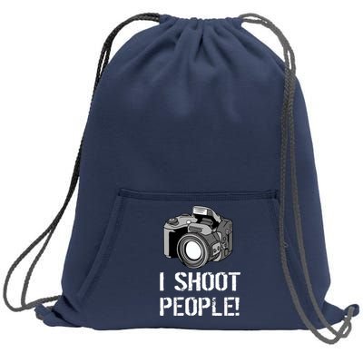 I Shoot People (Camera) Sweatshirt Cinch Pack Bag