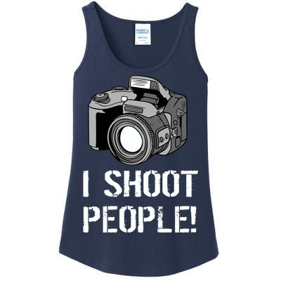 I Shoot People (Camera) Ladies Essential Tank