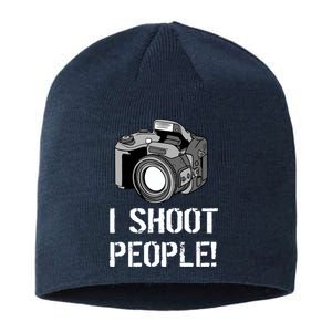 I Shoot People (Camera) Sustainable Beanie