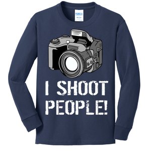 I Shoot People (Camera) Kids Long Sleeve Shirt