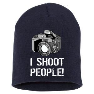 I Shoot People (Camera) Short Acrylic Beanie