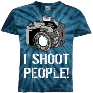 I Shoot People (Camera) Kids Tie-Dye T-Shirt