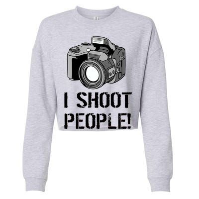 I Shoot People (Camera) Cropped Pullover Crew