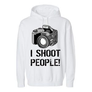 I Shoot People (Camera) Garment-Dyed Fleece Hoodie