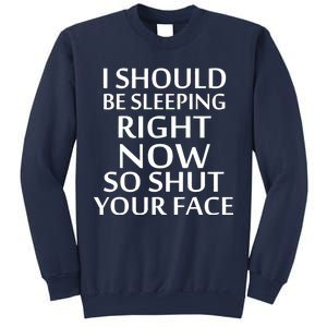 I Should Be Sleeping So Shut Your Face Sweatshirt