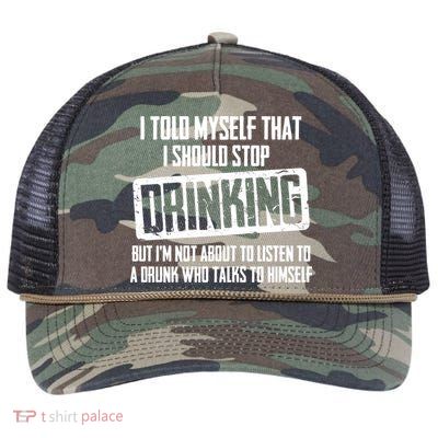 I Should Stop Drinking Funny Retro Rope Trucker Hat Cap