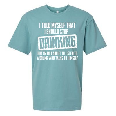 I Should Stop Drinking Funny Sueded Cloud Jersey T-Shirt