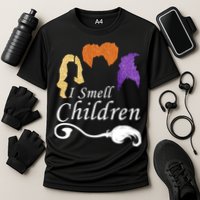 I Smell Children Funny Halloween Cooling Performance Crew T-Shirt
