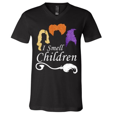 I Smell Children Funny Halloween V-Neck T-Shirt