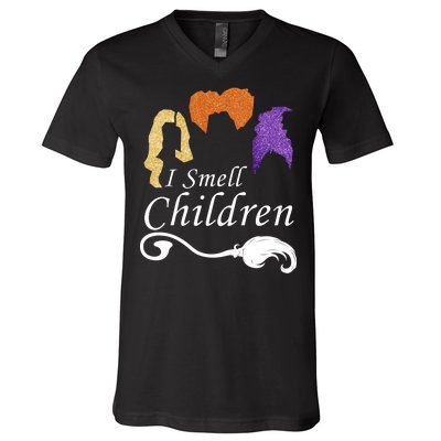 I Smell Children Funny Halloween V-Neck T-Shirt